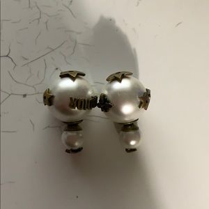 Fashion earnings pearl oversized white